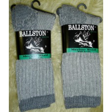 Ballston charcoal heavy cushioned merino wool hiking socks